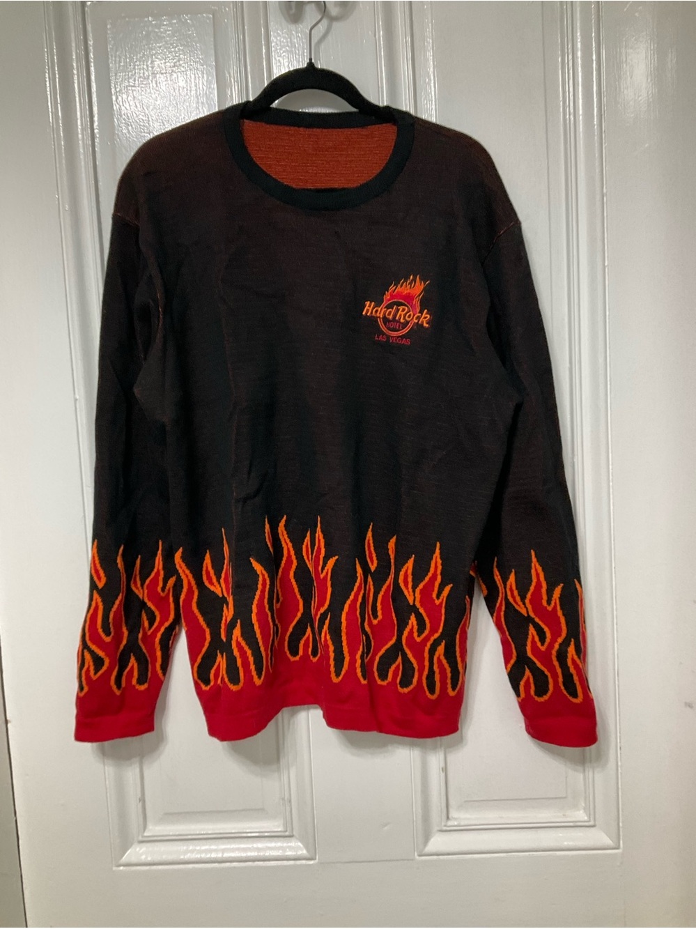 Hard Rock Cafe Las Vegas Flame Cotton Sweater